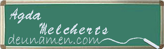 Agda Melcherts Visitenkarte